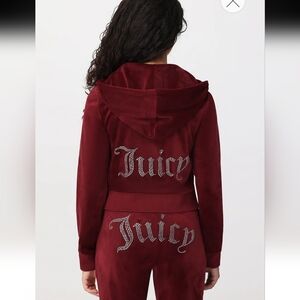 Juicy Couture Velour Tracksuit In Color Coco Red BNWT